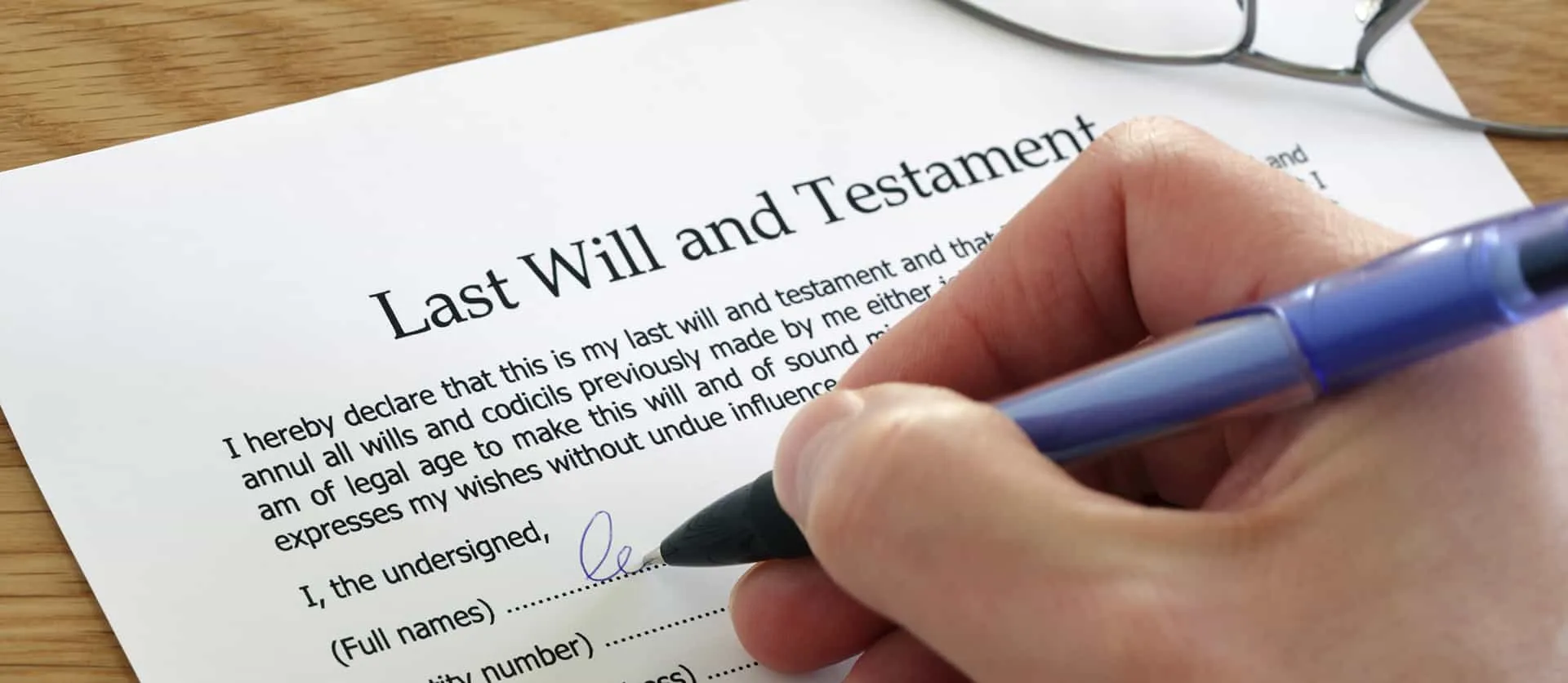 Will writing UK, single person will, estate planning services